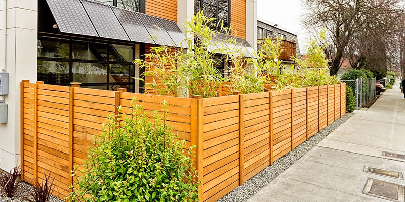 Modern Wood Fencing